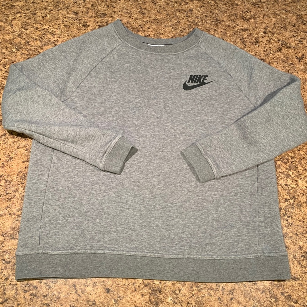 EUC Nike Pullover Sweatshirt Gray Black Medium